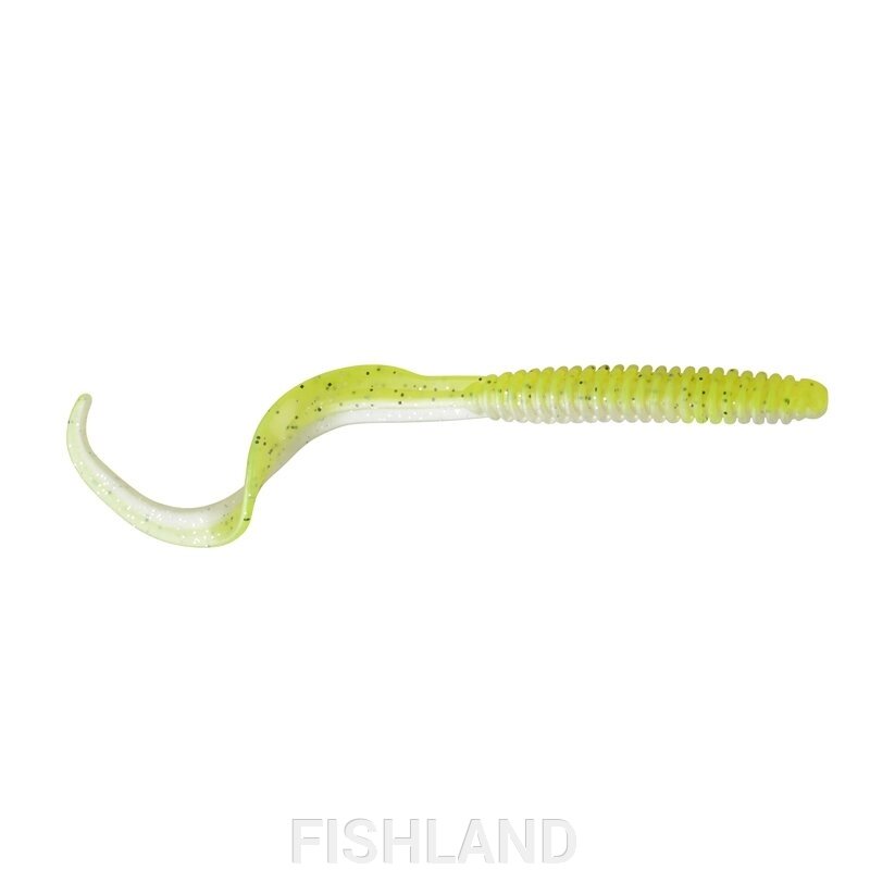 Мягкая приманка Savage Gear LB Rib Worm 9сm Chartruese Pearl (10шт) от компании FISHLAND - фото 1