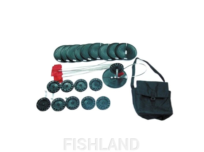 Набор жерлиц в сумке d=170mm (катушка d=90mm) от компании FISHLAND - фото 1