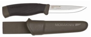 Нож morakniv companion HEAVY DUTY military GREEN - клинок (сs) длина-10,4см, толщина-3,2мм