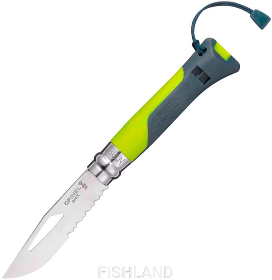 Нож Opinel №8 Outdoor ц: earth-green от компании FISHLAND - фото 1