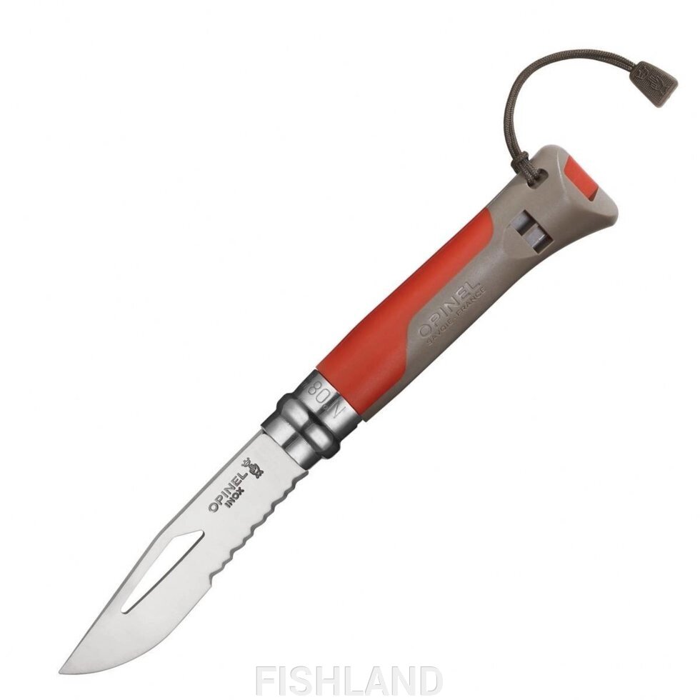 Нож Opinel №8 Outdoor ц: earth-red от компании FISHLAND - фото 1
