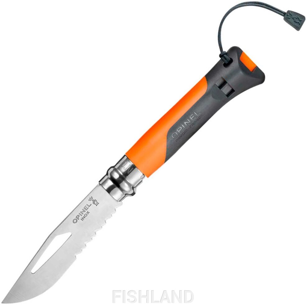 Нож Opinel №8 Outdoor ц: оранжевый от компании FISHLAND - фото 1