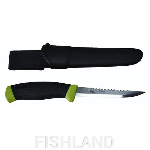 Нож рыболов. в пласт. ножнах MoraKNIV FISHING COMFORT SCALER 098 блистер от компании FISHLAND - фото 1