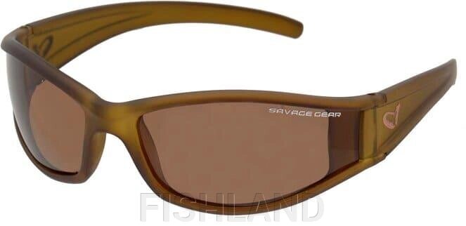 Очки Savage Gear Slim Shades Floating Polarized Sunglasses - Dark Grey (S от компании FISHLAND - фото 1
