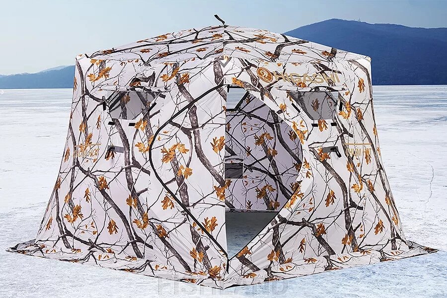 Палатка HIGASHI Winter Camo Yurta Hot от компании FISHLAND - фото 1