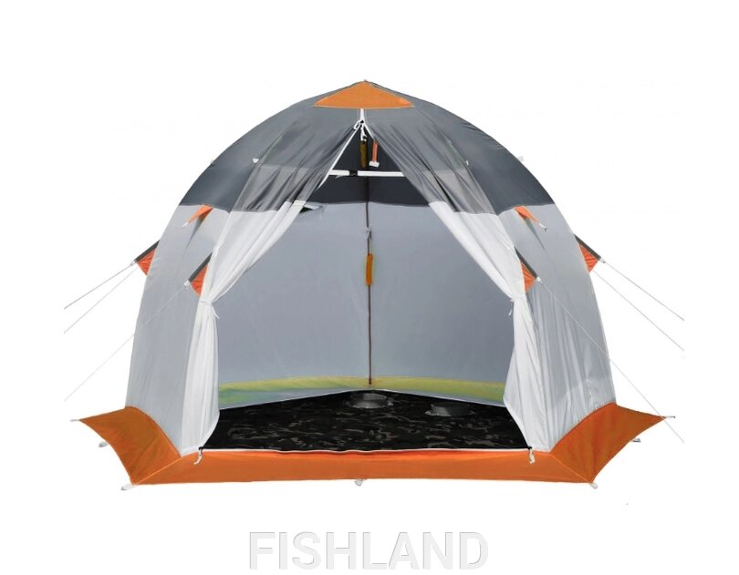Палатка "ЛОТОС 3 ЭКО" (оранжевая) от компании FISHLAND - фото 1