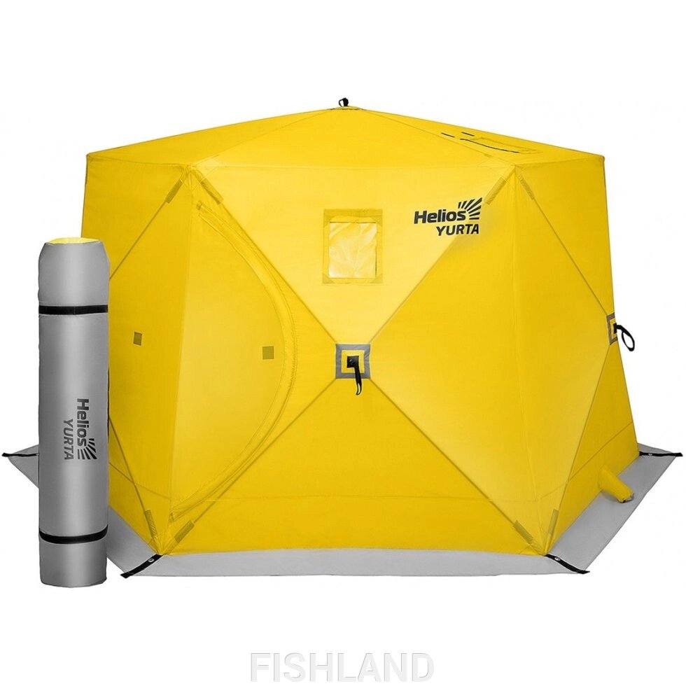 Палатка всесезонная ЮРТА (баня) yellow Helios от компании FISHLAND - фото 1