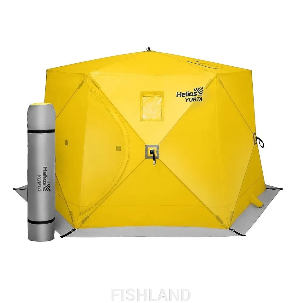 Палатка всесезонная ЮРТА (баня) yellow (HS-ISY-Y) Helios от компании FISHLAND - фото 1