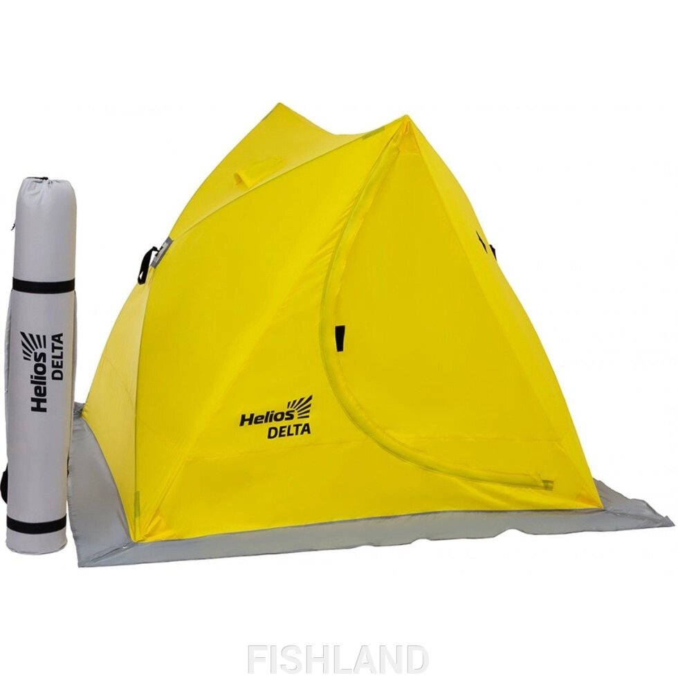 Палатка зимняя двухскатная DELTA yellow Helios от компании FISHLAND - фото 1