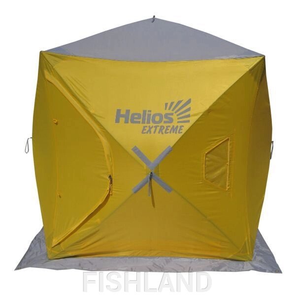 Палатка зимняя Куб EXTREME Helios 1,8х1,8  (HW-TENT-80059-2) (бур-ввертыш 8 шт. в комплекте) от компании FISHLAND - фото 1