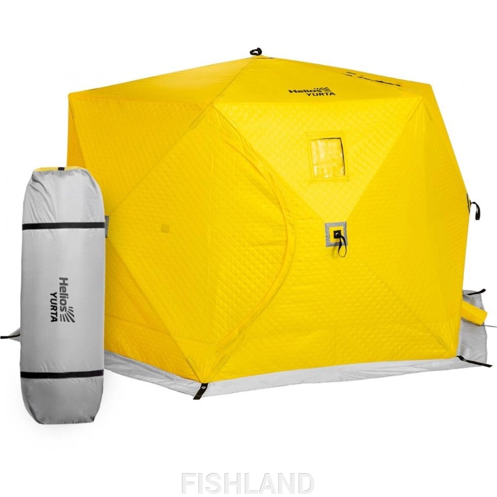 Палатка зимняя утеплённая  ЮРТА yellow Helios от компании FISHLAND - фото 1