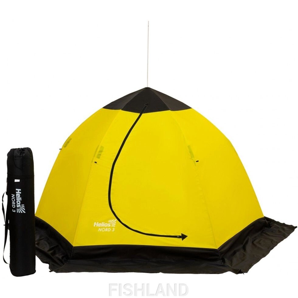 Палатка-зонт 3-местная зимняя NORD-3 Helios диаметр 2.6м выс. 1.6м от компании FISHLAND - фото 1