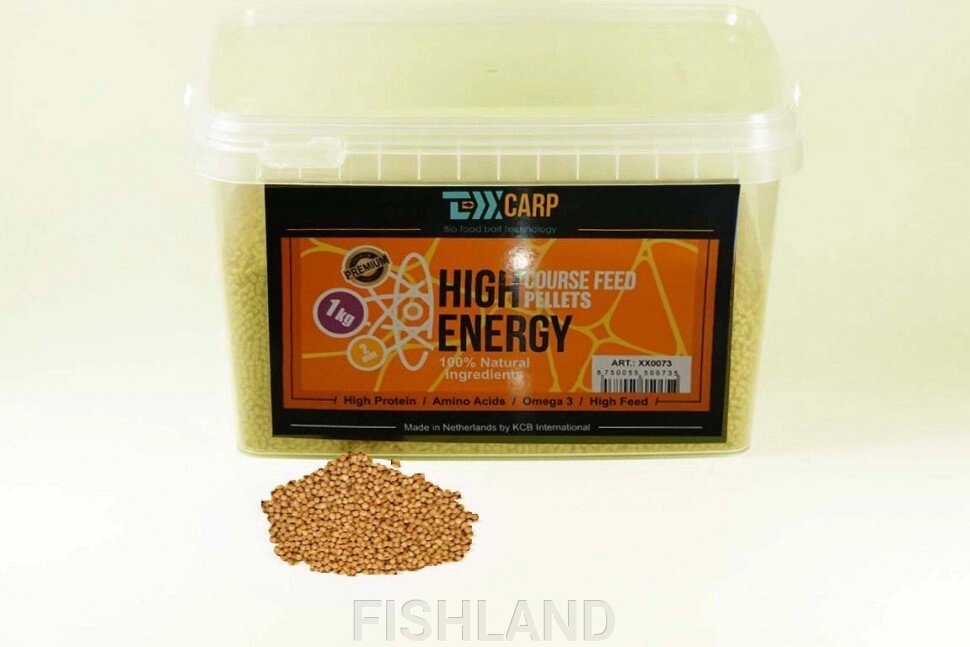 Пеллетс TEXX Carp High Energy Carp Course Feed Pellets# 2mm, 1 kg от компании FISHLAND - фото 1