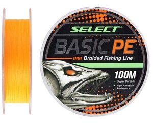 Плетенка Select Basic PE 100m orange# 0.16mm 18LB/8.3kg