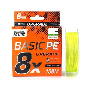 Плетенный шнур Select Basic PE 8*150m. l. green, 0,6PE 0.1mm,12LB. 5.5kg