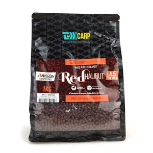 Пеллетс TEXX Carp Coppens 4.5mm, Red Halibut, 1kg