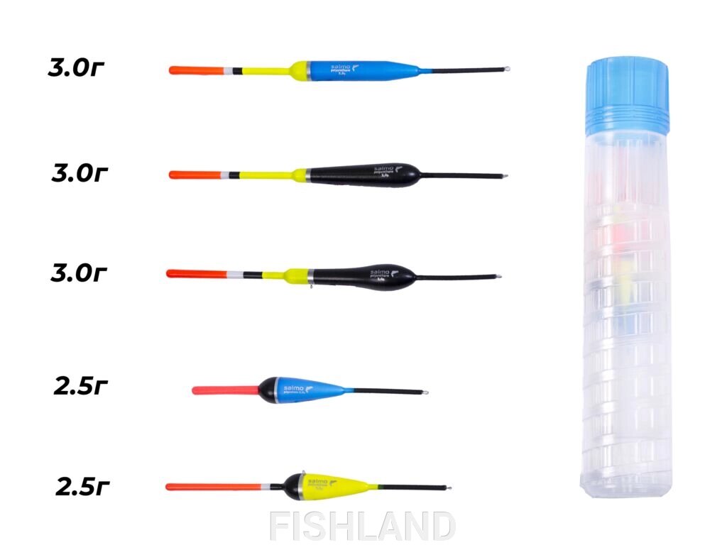 Поплавки полиуретан. Salmo PU ЛЕЩ в тубусе 5шт. набор - г. Семей (Семипалатинск)