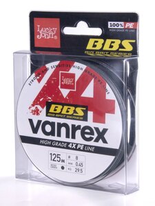Леска плет. Lucky John Vanrex BBS х4 BRAID Moss Green 125/045