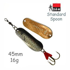 Блесна DAM FZ STANDARD SPOON 4.5CM / 16G / S HOLO BLACK