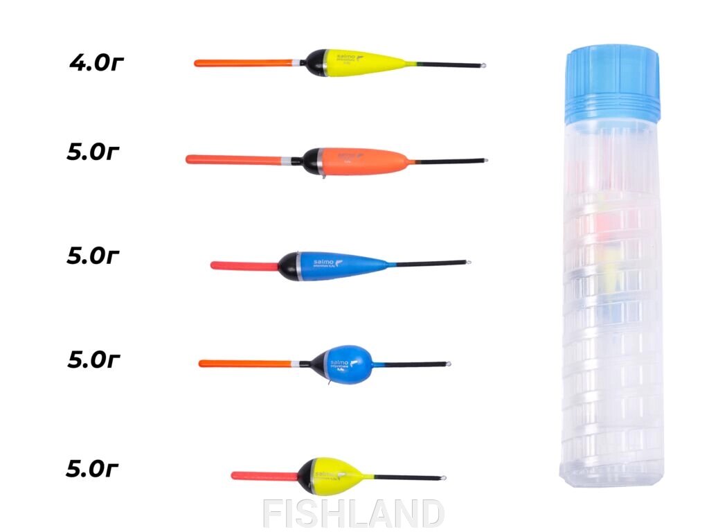 Поплавки полиуретан. Salmo PU КАРП в тубусе 5шт. набор - характеристики