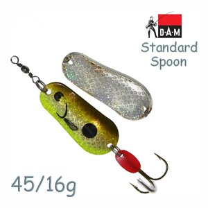 Блесна DAM FZ STANDARD SPOON 4.5CM / 16G / S OLIVE/S UV