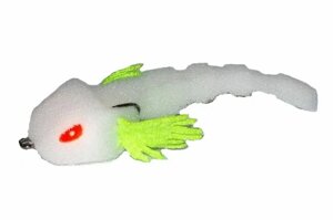 Рыбка поролоновая Levsha 3D Animator 110мм WG (бело-зеленая)