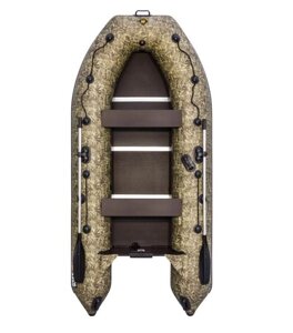 Лодка надувная из ПВХ Компакт Ривьера 3400СК (Компакт/Камуфляж, камыш)