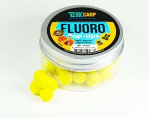 Бойлы плавающие TEXX Carp Fluoro Pop-Ups# 12mm, Honey, Yellow, 40 pcs