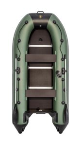 Лодка надувная из ПВХ Компакт Ривьера 3200СК (Касатка зеленый/черный