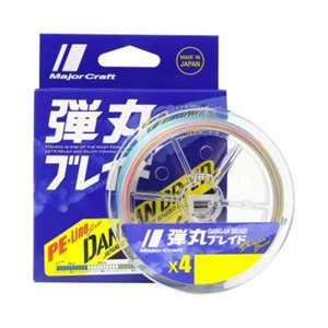 Плетенка Major Craft Dangan Braid X4 # 1.5PE, 0.17mm, 300m, MC#25lb