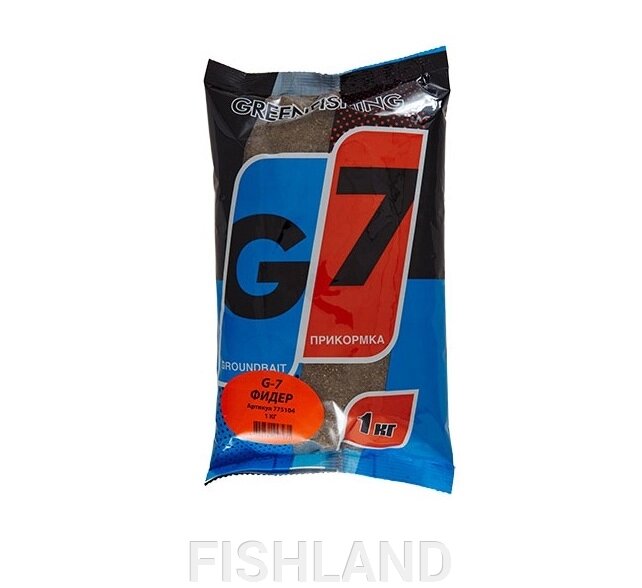 Прикормка GF G-7 ФИДЕР 1кг от компании FISHLAND - фото 1