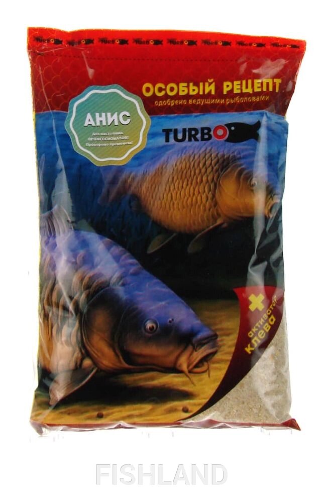 Прикормка универсальная Анис TURBO - 0,8kg от компании FISHLAND - фото 1