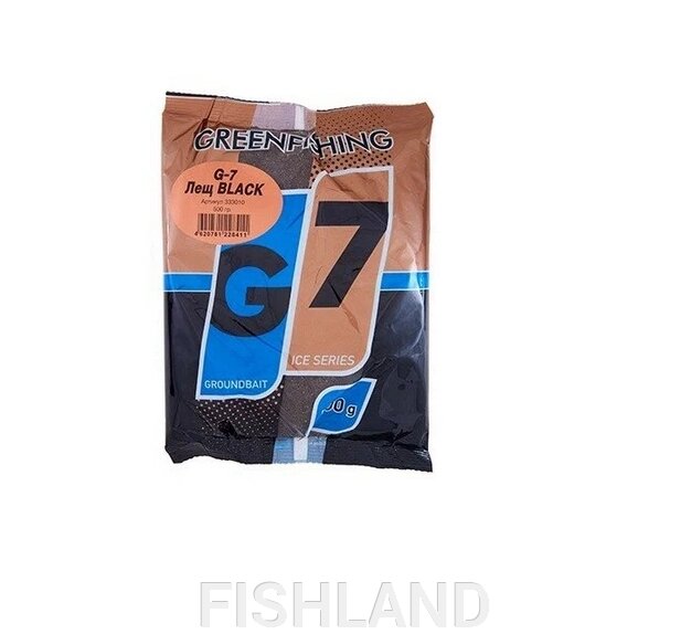 Прикормка зим. G-7 Лещ BLACK 0.5кг от компании FISHLAND - фото 1