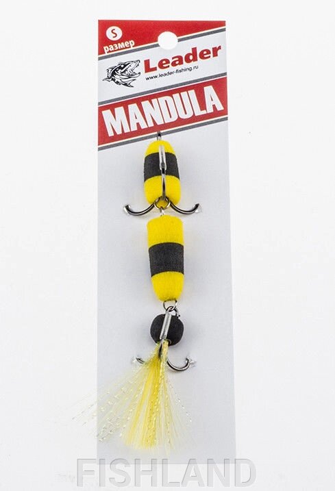Приманка джиговая Leader "Мандула" 10,5см цвет 001 от компании FISHLAND - фото 1