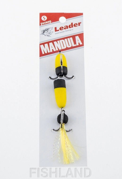 Приманка джиговая Leader "Мандула" 10,5см цвет 002 от компании FISHLAND - фото 1