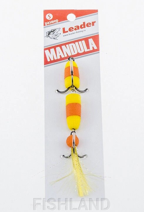 Приманка джиговая Leader "Мандула" 10,5см цвет 005 от компании FISHLAND - фото 1