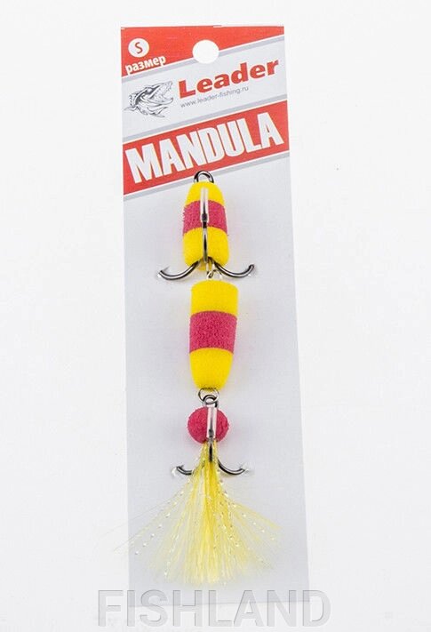 Приманка джиговая Leader "Мандула" 10,5см цвет 008 от компании FISHLAND - фото 1