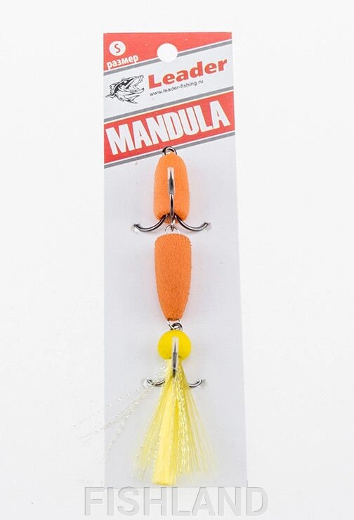 Приманка джиговая Leader "Мандула" 10,5см цвет 020 от компании FISHLAND - фото 1