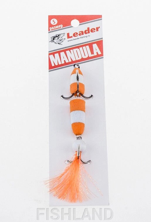 Приманка джиговая Leader "Мандула" 10,5см цвет 021 от компании FISHLAND - фото 1