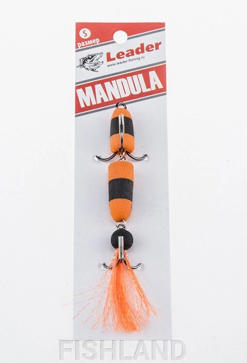 Приманка джиговая Leader "Мандула" 10,5см цвет 023 от компании FISHLAND - фото 1