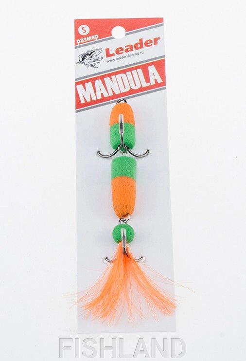 Приманка джиговая Leader "Мандула" 10,5см цвет 025 от компании FISHLAND - фото 1