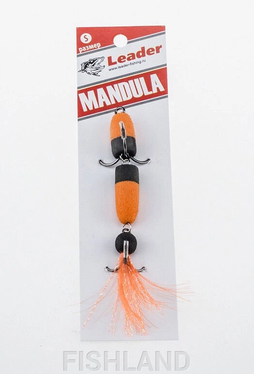 Приманка джиговая Leader "Мандула" 10,5см цвет 027 от компании FISHLAND - фото 1