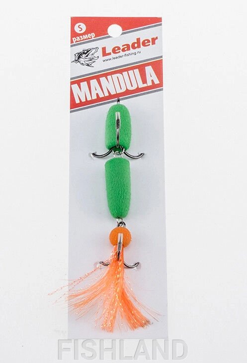 Приманка джиговая Leader "Мандула" 10,5см цвет 030 от компании FISHLAND - фото 1