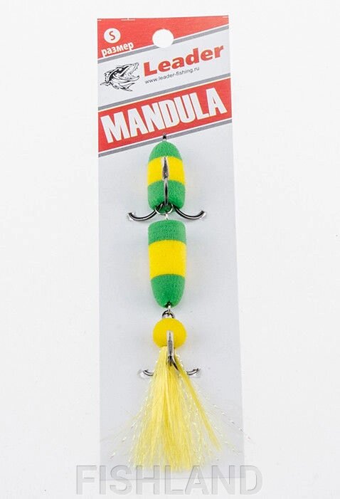 Приманка джиговая Leader "Мандула" 10,5см цвет 032 от компании FISHLAND - фото 1