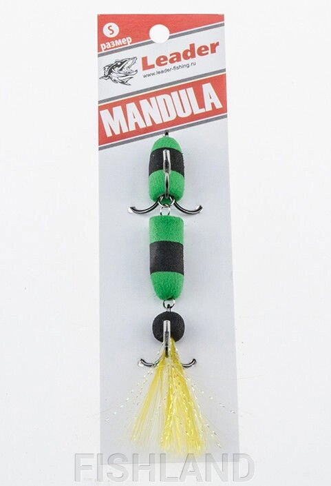 Приманка джиговая Leader "Мандула" 10,5см цвет 033 от компании FISHLAND - фото 1