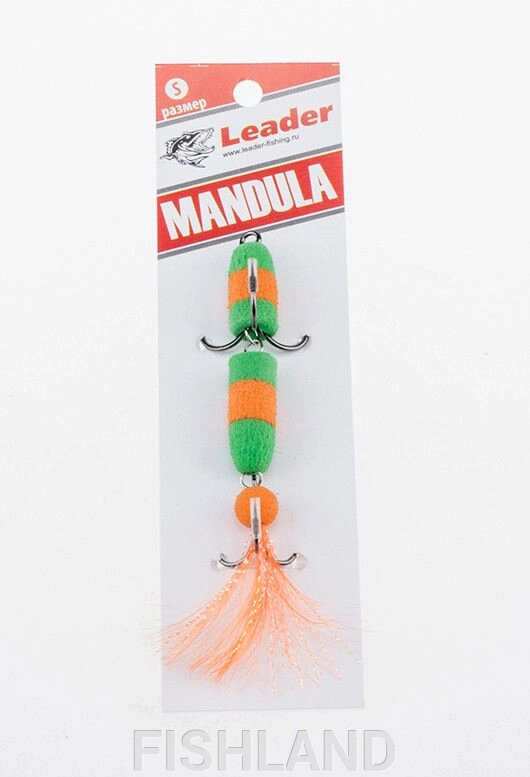 Приманка джиговая Leader "Мандула" 10,5см цвет 034 от компании FISHLAND - фото 1