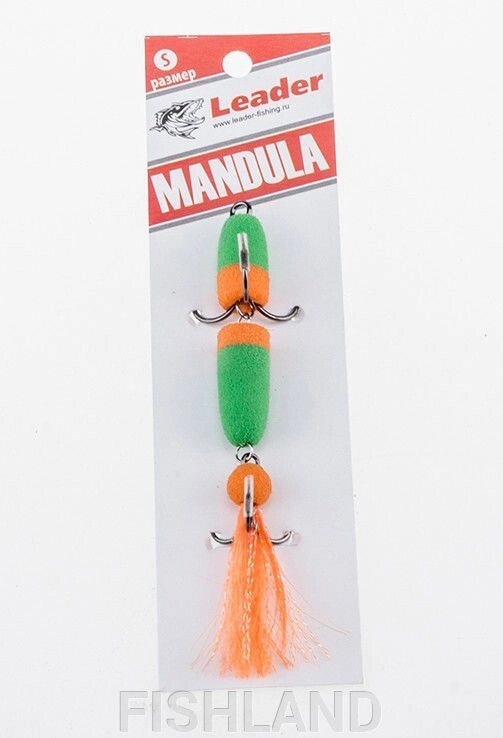 Приманка джиговая Leader "Мандула" 10,5см цвет 035 от компании FISHLAND - фото 1