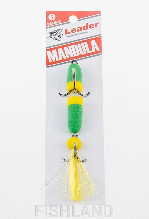 Приманка джиговая Leader "Мандула" 10,5см цвет 036 от компании FISHLAND - фото 1