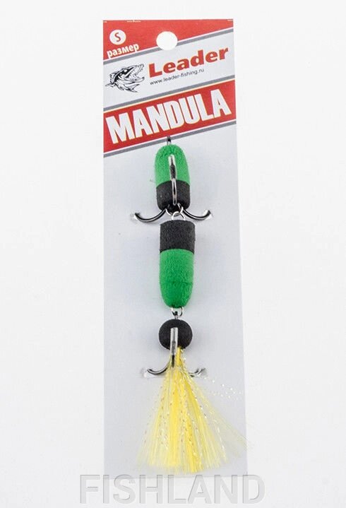 Приманка джиговая Leader "Мандула" 10,5см цвет 037 от компании FISHLAND - фото 1