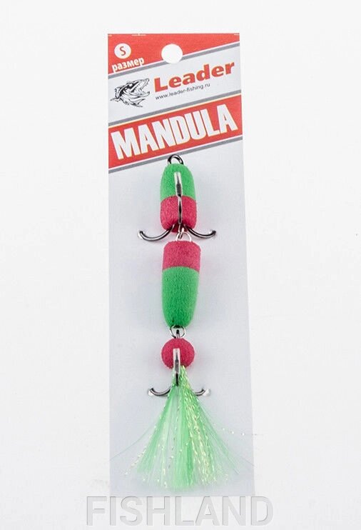 Приманка джиговая Leader "Мандула" 10,5см цвет 038 от компании FISHLAND - фото 1